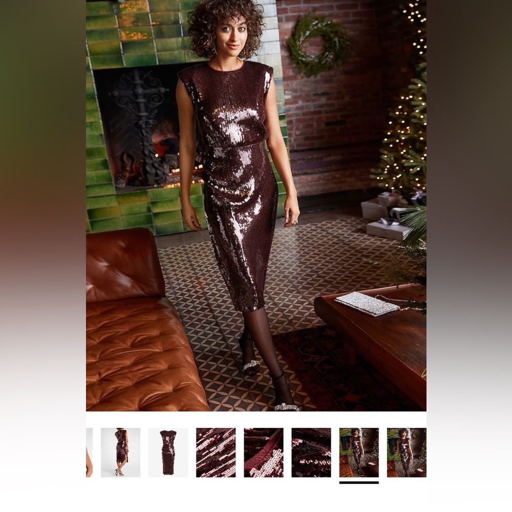 New with tags Express Sequin Midi Dress